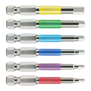 Hex Bit 1 / 4 Độ cứng đặc biệt 62HRC Đầu từ tính mạnh Chống mài mòn