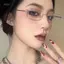 PNPIA- Retro Cổ Điển Hình Chữ Nhật Nhỏ Kính Dành Cho Nữ Siêu Nhẹ Trong Suốt Đọc Sách Quang Cảnh Ánh Sáng Xanh Áo Kính Mắt