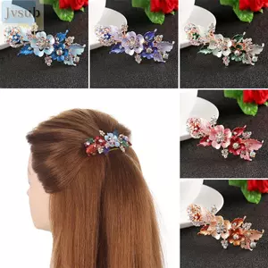 Kẹp tóc pha lê JVSUB Thời trang Tiara Nhựa Kẹp tóc dễ thương
