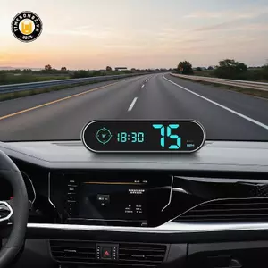 {TB & Bag} Đồng hồ tốc độ GPS HUD cho ô tô có màn hình màu động trong MPH và KM / H.