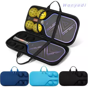 WANYEDI Túi Mái Chèo Pickleball, Chống Thấm Nước Phù Hợp Với 2 Mái Chèo Và 4 Bóng Túi Bảo Quản Vợt Pickleball, Tiết Kiệm Không Gian Vỏ Cứng EVA Vỏ Bảo Vệ Pickleball Paddle Mang Theo