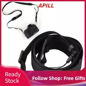 Apill Dây đeo vai máy ảnh Dpofirs cho Mini 12 cổ có thể điều chỉnh độ dài liên kết rộng 3 (Màu đen)