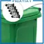 Chân cố định nắp thùng bánh xe Phần cứng PP bền bỉ Thùng rác có thể bao gồm đầu nối để quản lý chất thải ngoài trời