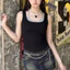 Lớp Phong Cách Tương Phản Màu Sắc Một Mảnh Cốc Áo Vest Nữ C138-R Dây Đeo Vai Đôi Bao Ngực Sling Ôm Hơn Nhìn Phù Hợp Với Hàng Đầu H7NZ