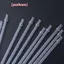 10 Chiếc Ống Hút Nhựa Lấp Lánh Trắng 9 Inch Ống Hút Uống Cứng Có Thể Tái Sử Dụng Dài Cho Cốc Cốc Cốc Chai