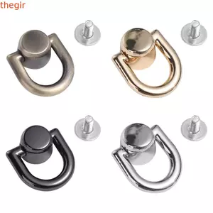 THEGIRL8B Túi Đinh Tán Khóa Móng Tay, Đinh Tán Nút Kẹp Túi Kim Loại Đinh Tán Móng Tay, DIY D Ring Phần Cứng Phụ Kiện Túi Xách Thắt Lưng Móc Treo Túi Xách Túi Du Lịch