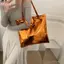 Túi Tote bóng công suất cao HFSHY dành cho nữ Túi xách chống nước bằng da PU thời trang dành cho du lịch hàng ngày Mua sắm VN