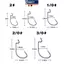 MAKY 51PC Móc Quay Hộp Nhỏ Bộ Niel Hook Subbait Rộng Bụng Quay Móc Mồi Mềm Móc Hộp VN