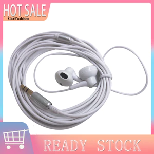 < CarFashion > Cáp 3 mét Cắm Bass Tai nghe có dây phát sóng Tai nghe giám sát trực tiếp