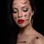 DONOVANQQ 10 Miếng Dán Hình Xăm Halloween, Crack Mark Chống Thấm Nước Halloween Mặt Miếng Dán, Trang Điểm Cơ Thể Cosplay Thực Tế DIY Nhện Web Hình Xăm Ngày Của Người Chết