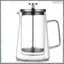 Máy pha cà phê French Press 650ml - Ấm đun nước trà thủy tinh Borosilicate tường đôi, Nồi cà phê gia đình có bộ lọc