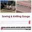 <cosyh>Edge Ruler 15cm*1.7cm Convenient Double-Sided Knitting Ruler Scale Design
