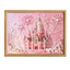 Lâu Đài Hồng Tranh Trang Trí DIY Ba Chiều Handmade Dán Ngọc Trai Tranh Chất Liệu Gói Phòng Khách Tranh Giá Trị Cao Trang Trí 2Q4W