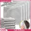 XUAN 5 / 10 Chiếc Vải Làm Sạch Dây Bạc Có Thể Tái Sử Dụng Polyester Chống Trầy Xước Ướt Khô Sử Dụng Cho Cốc Thủy Tinh Loại Bỏ Vết Bẩn VN