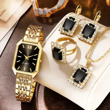 Ngoại Thương Bán Chạy Phong Cách Mới Hợp Thời Trang Vuông Đồng Hồ Nữ Đồng Hồ Vàng Đồng Hồ Nữ Dây Thép Nữ Nhà Sản Xuất Đồng Hồ Có Sẵn Bán Buôn