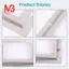 Hộp đựng thẻ kim loại ngăn kéo hồ sơ thư viện, tông màu bạc, 10 miếng