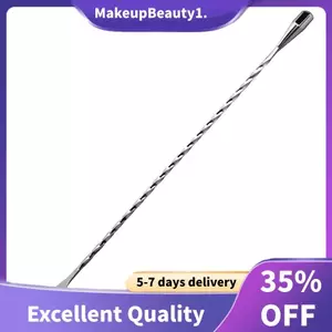Thìa trộn bằng thép không gỉ 12 inch, Thìa lắc Cocktail hình dạng xoắn ốc
