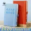 Sổ tay lập kế hoạch A5 Size 2026 có vỏ da giả Notepad hàng ngày Lịch hàng tuần