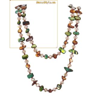 Vòng Cổ Bohemian Dài, Đính Hạt Phong Cách Vintage Nhiều Màu Sắc, Phù Hợp Cho Nữ Giới