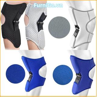 Thiết bị hỗ trợ đầu gối FURNIGO, Bộ tăng cường bảo vệ đầu gối thoáng khí chống trượt, có thể điều chỉnh với Bộ ổn định lò xo lò xo hồi phục mạnh mẽ