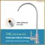 3 Vòi Bồn Rửa Nhà Bếp 1 / 4inch Tap Chrome Thẩm thấu Ngược Bộ Lọc Nước Uống Vòi Xoay Kết Nối Nhanh