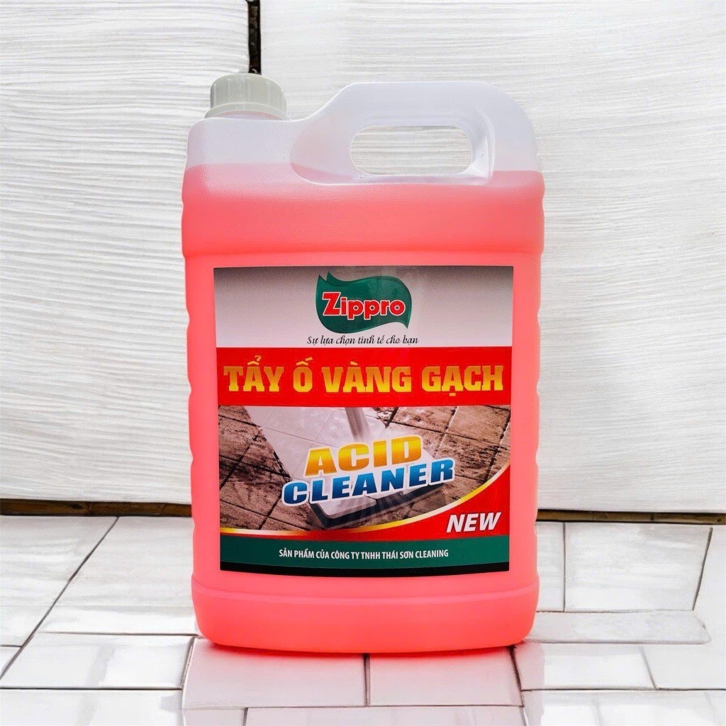 Nước Tẩy Ố Vàng Gạch ZIPPRO Cực Mạnh, Tẩy Rong Rêu, Cặn Bẩn, Gỉ Sét Sàn Gạch Nhà Tắm | BigBuy360 - bigbuy360.vn