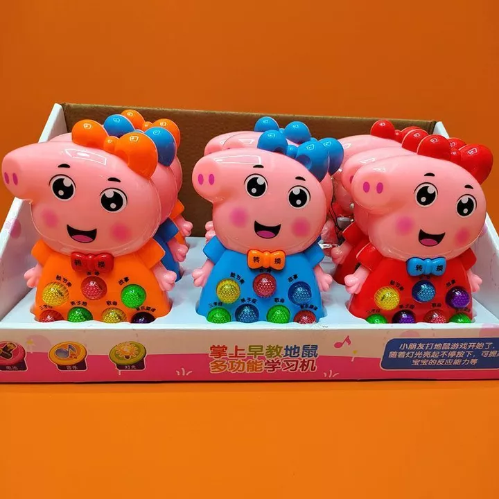 Piggy Peppa Whack-a-Mole Đồ chơi trẻ sơ sinh Đồ chơi trẻ em Whack-a-Mole Máy giáo dục sớm Đồ chơi trẻ em Hoạt hình Whack-a-Mole Đồ chơi giáo dục trẻ em Đồ chơi âm nhạc Baby Whack-a @ -