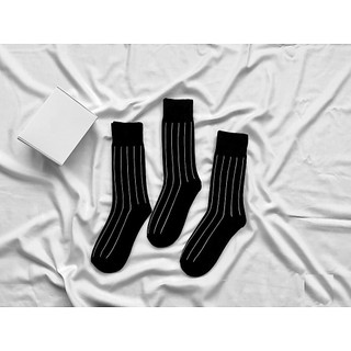 Set 3 đôi tất vớ nam cổ cao phong cách vintage, vớ nam công sở đi giày tây made in Vietnam TV03