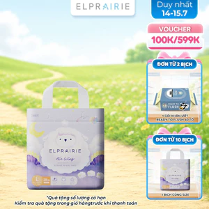 Tã/Bỉm Quần ELPRAIRIE Air Wing Nội Địa Hàn Cao Cấp Siêu Mỏng, Siêu Thấm Hút Chống Tràn M/L/XL/XXL Cho Bé Từ 6-25Kg