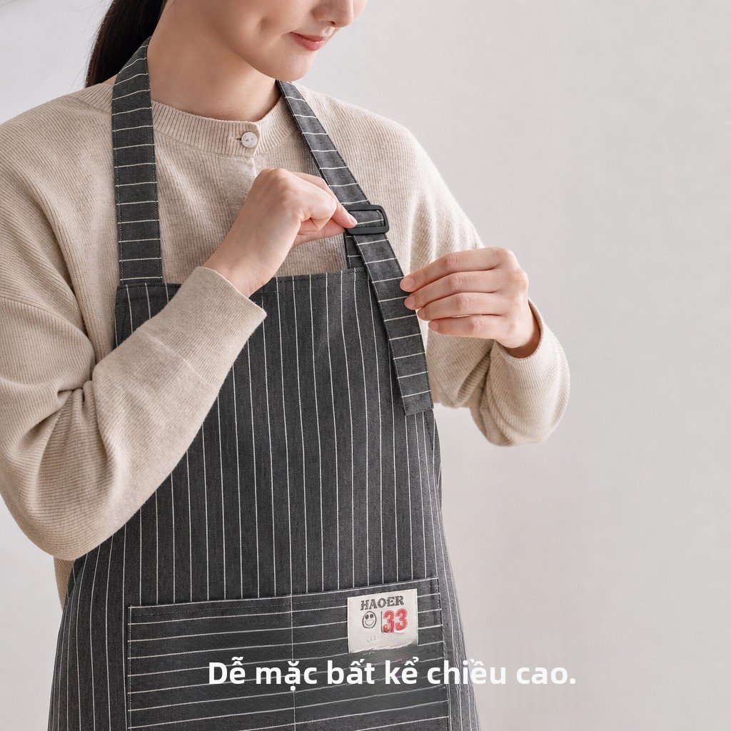 Tạp dề cotton phong cách Nhật Bản, chống vết bẩn và thoáng khí, unisex, thích hợp để nấu ăn tại nhà và làm việc tại nhà hàng. | BigBuy360 - bigbuy360.vn