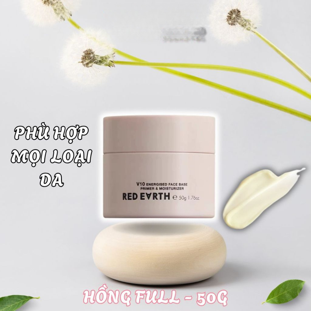 Red Earth Kem Lót Dưỡng Ẩm Sâu Làm Mịn Da 50g/15g Chứa Niacinamide Vitamin E Che Lỗ Chân Lông | BigBuy360 - bigbuy360.vn