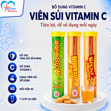 C Sủi Đại Uy Tăng Cường Sức Đề Kháng, C Xủi Bổ Sung Vitamin C, Giảm Mệt Mỏi, Cê Xủi Mát Gan