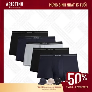 [Combo 5] Quần Lót Nam Boxer Aristino Chất Vải Mềm Mịn, Thoáng Khí, Thoải Mái - ABX003EXP05