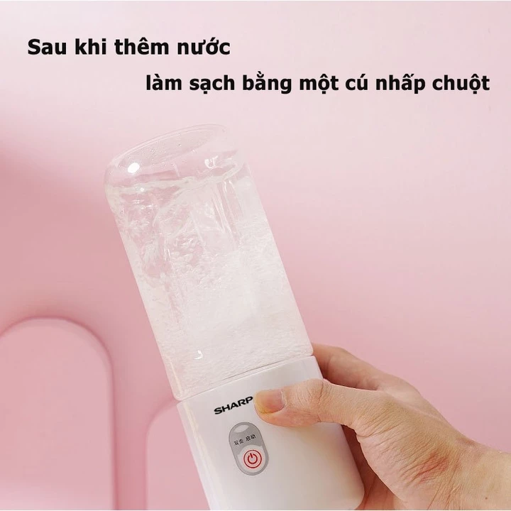 ☀ Sharp Máy Xay Sinh Tố Cầm Tay,Máy Xay Sinh Tố Đa Năng, Máy Xay Sinh Tố Mini, Máy Xay Hoa Quả,Sạc Tích Điện 6 Lưỡi