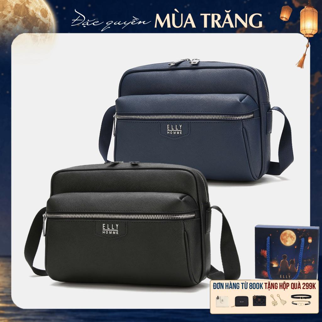 Túi đeo chéo nam da thật ELLY HOMME ETM20 cao cấp chính hãng
