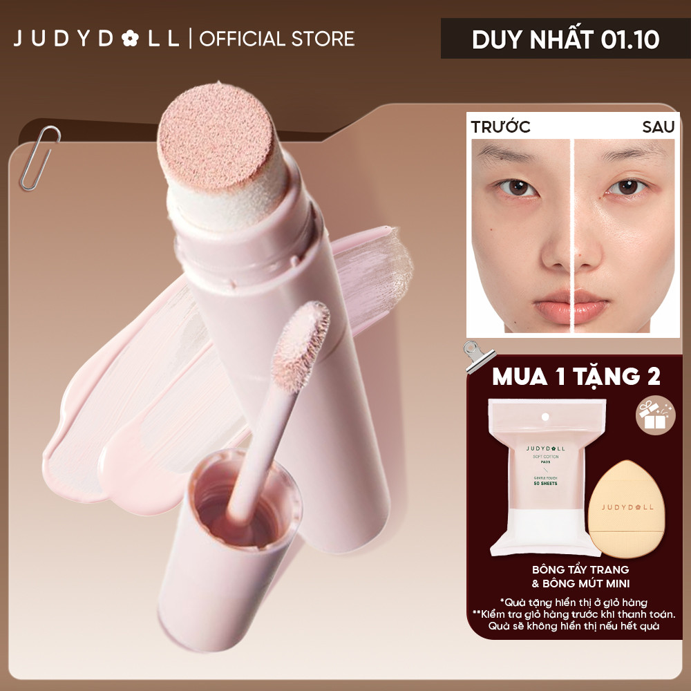 [MỚI] Kem Bắt Sáng & Kem Tạo Khối JUDYDOLL Liquid Highlighter & Liquid Contour rõ màu, không làm vỡ nền, lâu trôi