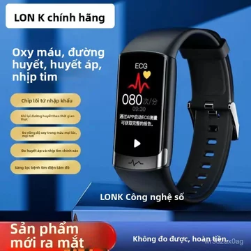 Đồng hồ thông minh LONK đo đường huyết huyết áp oxy nhịp tim nhiệt độ thể thao