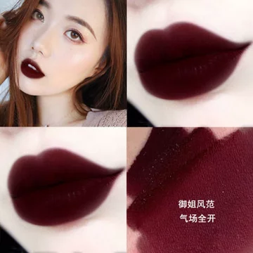 Sôcôla Nâu Châu Âu Mỹ Phong Cách Son Môi Dày Trang Điểm Mờ Hộp Đêm Đen Đen Đen Đen Đỏ Ma Cà Rồng Đen Đậm Đen Gạch Đỏ Đỏ Đỏ Đỏ Đỏ Đỏ Đỏ