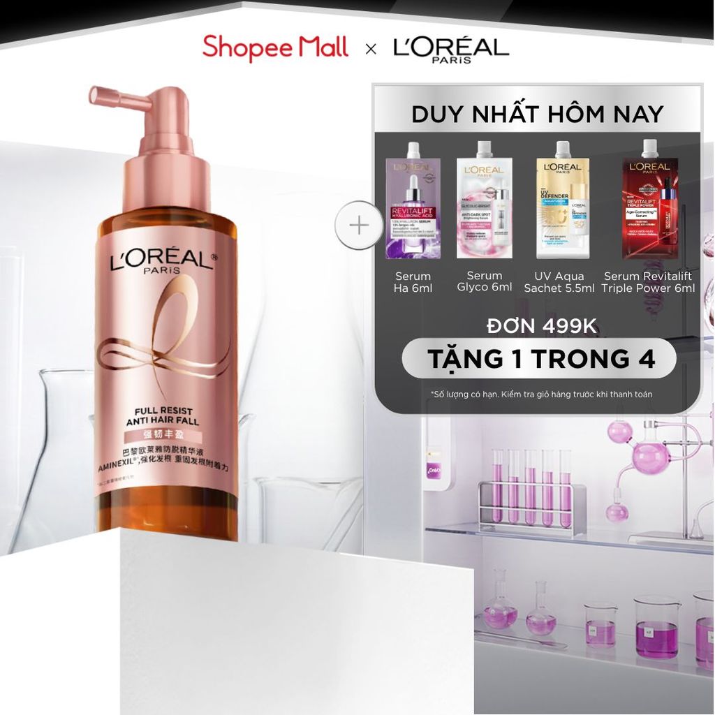 Xịt serum ngăn ngừa & giảm gãy rụng tóc giúp tóc chắc khỏe L'Oreal Paris Full Resist Anti Hairfall 90ml