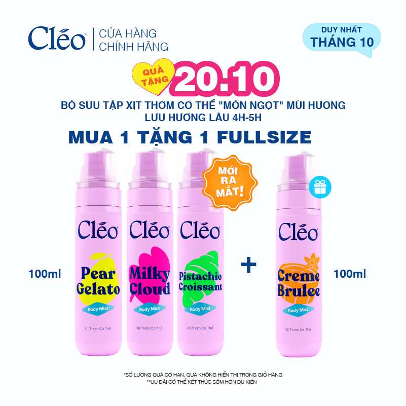 Xịt Thơm Toàn Thân Body Mist Cleo 100ml