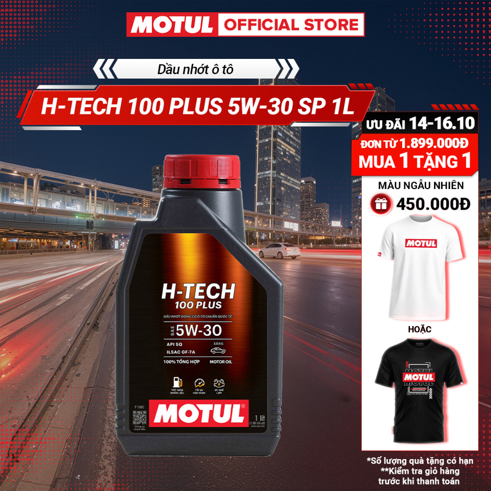Dầu nhớt xe ô tô MOTUL H-TECH 100 PLUS 5W30 SP 1L