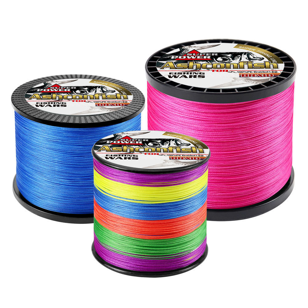 ASHCONFISH 500M 4X Braided Fishing Line PE Line Reliable Performance ...