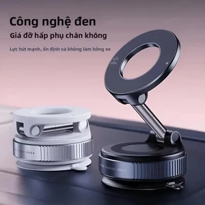 Giá đỡ điện thoại trên ô tô K007 nam châm từ tính hít chân không gắn kính, taplo siêu chắc chắn