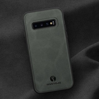 Ốp điện thoại Trơn Mờ Cho Samsung Galaxy S10 Plus S9 Plus S8 Plus Vỏ Tích Hợp Tấm Nam Châm Da PU Ốp điện thoại Cứng Mờ Cho Galaxy S10 + S9 + S8 +