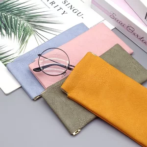 Túi Da PU Đựng Bảo Vệ Mắt Kính Nhỏ Gọn Đơn Giản Chắc Chắn Mang Theo Tiện Lợi