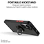 Dành Cho Xiaomi Poco X7 Pro Cứng Matte PC Chống Sốc Ốp điện thoại Cho PocoX7 Pro Pocco Poko Little X7Pro Vòng Giá Đỡ Ô Tô Từ Tính Ốp điện thoại