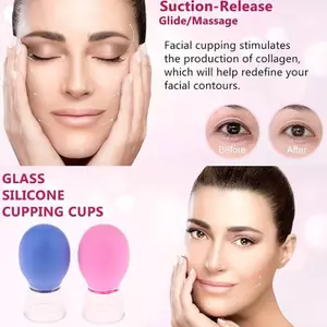 ECK Silicone Máy Mát Xa Mặt Chân Không Da Mắt Nâng Cơ Mặt Cốc Chống Lọ Chống Nhăn Cupping Trị Liệu Dụng Cụ Làm Đẹp HOT