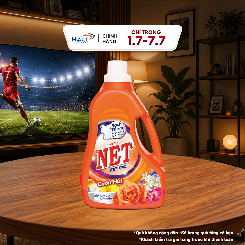 Nước giặt NET Matic chai x 3.3kg