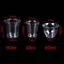 XUAN 30 / 36 / 50 Chiếc Mini Trong Suốt Nhựa Kính Thạch Cốc Plastique Tumblers Cưới Sinh Nhật Đảng Phụ Kiện Nhà Bếp VN