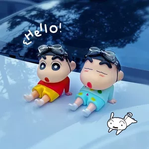 Phi Công Crayon Shin-Chan Trang Trí Xe Ô Tô Bên Ngoài Hoạt Hình Búp Bê Dễ Thương Thân Xe Ô Tô Trang Trí Mái 26.3.22
